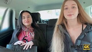 HUNT4K. My StepMommy and me showing our Tits and vagina to a Stranger