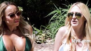 Cheating Housewives Turn Confession Into Hot Lesbian Pleasure