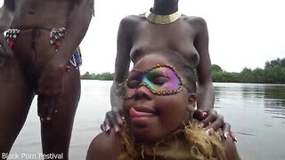 I encountered these tribal ladies whilst documenting life along the African river