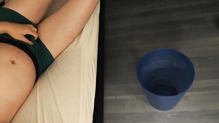 Stuck in bed pee desperation