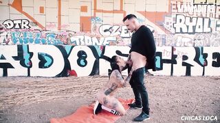 Goth Teen Yemaya Gonzalez Insane Outdoor Fuck with Athletic Chap - MAMACITAZ