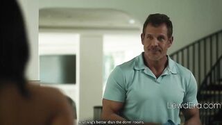 Stepdaughter Seduces Her Stepdad... He Was Reluctant At first