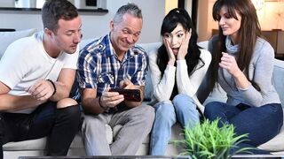 FamilyStrokes - StepFamily Taboo Orgy With Stepdaughter Judy Jolie And Busty Stepmom Becky Bandini
