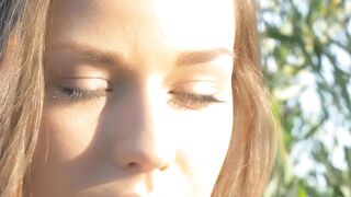 Nipples Hard As She Finger Bangs Her Pussy