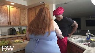 RedHead SSBBW Cheats w/ Big Shlong House Chef