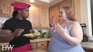 RedHead SSBBW Cheats w/ Big Shlong House Chef
