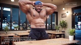 Sticky Muscle Males Day 99 Preview, Muscle Boyz, Big Ramrods, Big Cum Loads (AI-Generated)