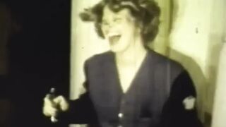 Sepia Vintage Cum Doxies Share Loads in Retro 8-minute Orgy