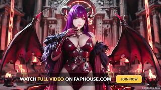 Purple-haired Demon Queen! a Forbidden Feast on the Magma Throne, Red-black Armor Clinging to Scorching Skin!