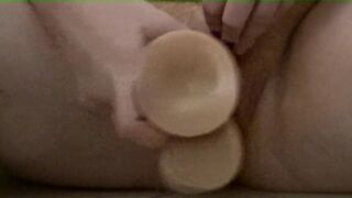 Toying with my twat in the shower