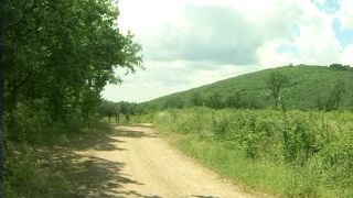 Wild Forest Fuck Thick Penis Deep in Her Vagina