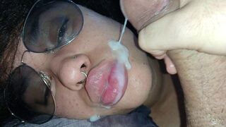 SLOPPY POV: Best Blowjob-job in NY for My Boss Ending in a Flawless Facial & Cum in Mouth