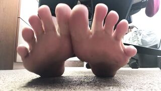 Tried to get some work done, but my feet needed to breath.