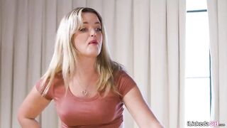Stepmom Charlie Forde resolves to join her lesbian teen stepdaughters Emma Rosie and Coco Lovelock to a three-some since they are not really related.