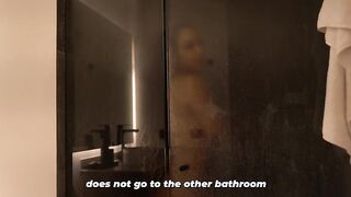 Wicked stepson steals his stepmother's towel, and things get out of hand