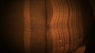 Ripped tights - BBW gets too obese and rips through tights