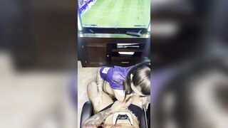 Gamer players? I suck his shlong so much this man cums on my bazookas?