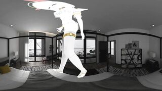 Comics Girl 3D 4k 360 VR Lap Dance in Bedroom