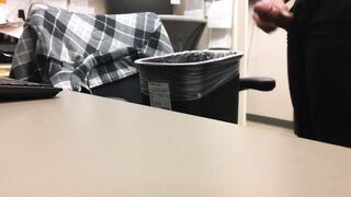 jerking off in the office at work