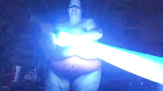 Tits Ross Shows Off Her Lightsaber