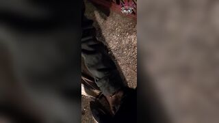 Public pick up and screw creampie