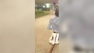 Public pick up and screw creampie