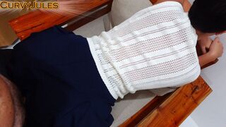 I shave my stepson´s curly Cock and fuck me in the sky(POV)(Spunk flow)
