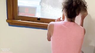 Brush in One Hand, Jock in the Ass: Stepmom’s Lake Painting Session Ends in Anal