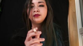 Miss Dee Nicotine Ashes On YOU - Smokin' Fetish - Ashtray POV