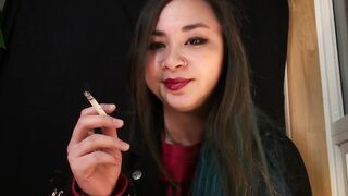 Miss Dee Nicotine Ashes On YOU - Smokin' Fetish - Ashtray POV