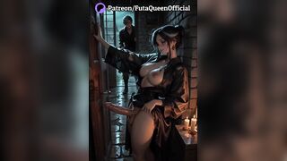 Vampire Futanari Anal in the Stormy Night – Red Eyes Leather Sex (AI)