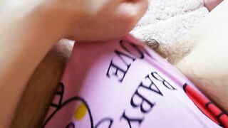 playing with my cunt hair in panties close up