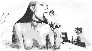 Sexy step sister cought do a deeptrought and fast fuck Animated