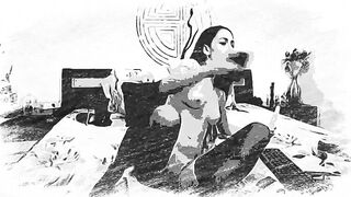 Sexy step sister cought do a deeptrought and fast fuck Animated