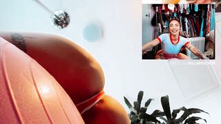 PAAG Perky Ass Cutie Gym Beauty Bouncing On Exercise Ball Hard