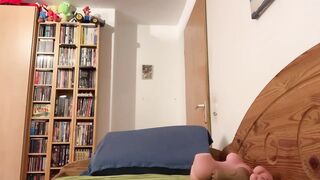 Crossdresser selfcum pervert stockings