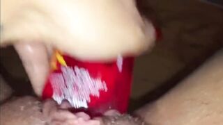 Baby girl masturbating pussy