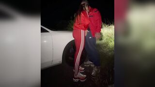 Risky Outdoor Ends After we got caught