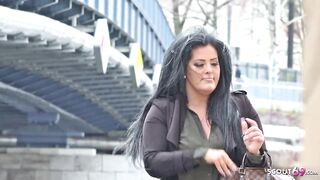 GERMAN SCOUT - Obese Teen Ashley Rough Screw at Street Casting