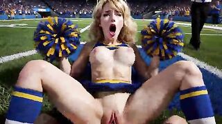 (AI Generated) NekoPunkStudio - A Cheerleader Gangbang