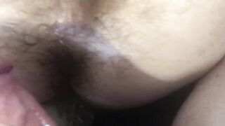 Anal cum in hairy ass compilation