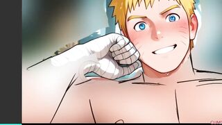 MASSIVE BUTT REVEAL ACTION WITH MUSCLE GROWTH ANIMATION