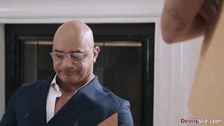 Addison gets sued by her neighbor.To avoid hassle this hottie acquiesces to have sex.The guy is fa bit of butting the small tit brunette before ramming her twat