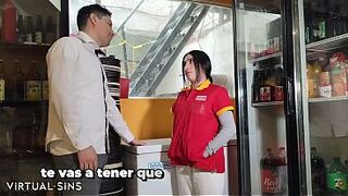 Oxxo employee fucks the boss.