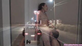 Sage Hunter lost everything to a lesbian she hooked up with who took her cash.She can't get over with the way that small tit lesbo lick her pussy