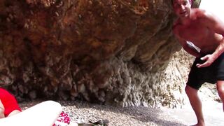 Big jock sucking double penetrated 3-some ass fucking
