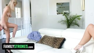 FamilyStrokes - MILF Doctor River London Helps Syren De Mer And Her Hubby Bond With Stepdaughter