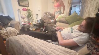 FIERCE STEP BROTHER TAKES CHARGE OF CREAMPIE GAME
