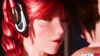 Lascivious D.va Fucks in the Washroom - Overwatch 3D Animation