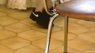 Smell and Lick My Sexy Stinky Feets Whore! Lesbian Feet Domination